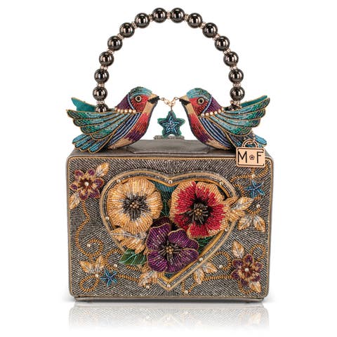 Fluttering Heart Top Handle Handbag