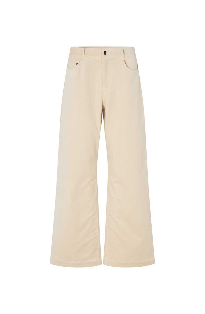 Masai Copenhagen Wide Leg Velvet Pants, Alternate, color, Fog