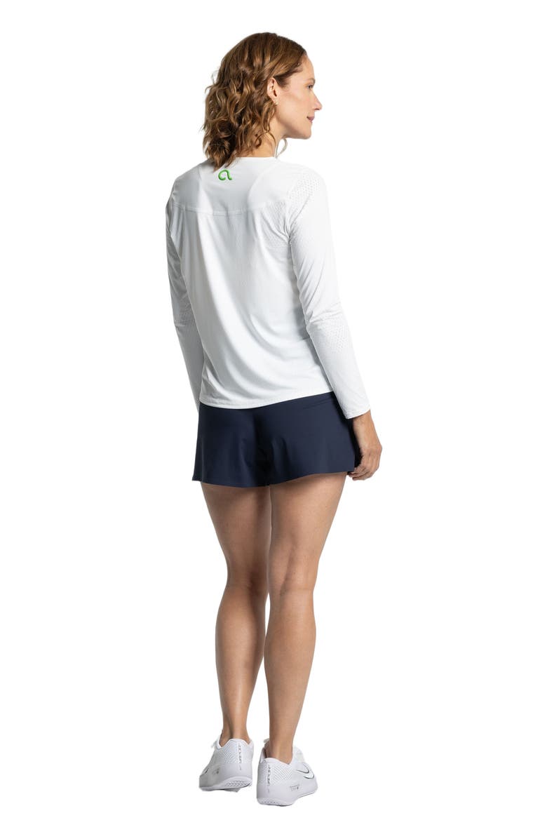 AVI Rally Pickleball Long Sleeve, Alternate, color, White Lotus