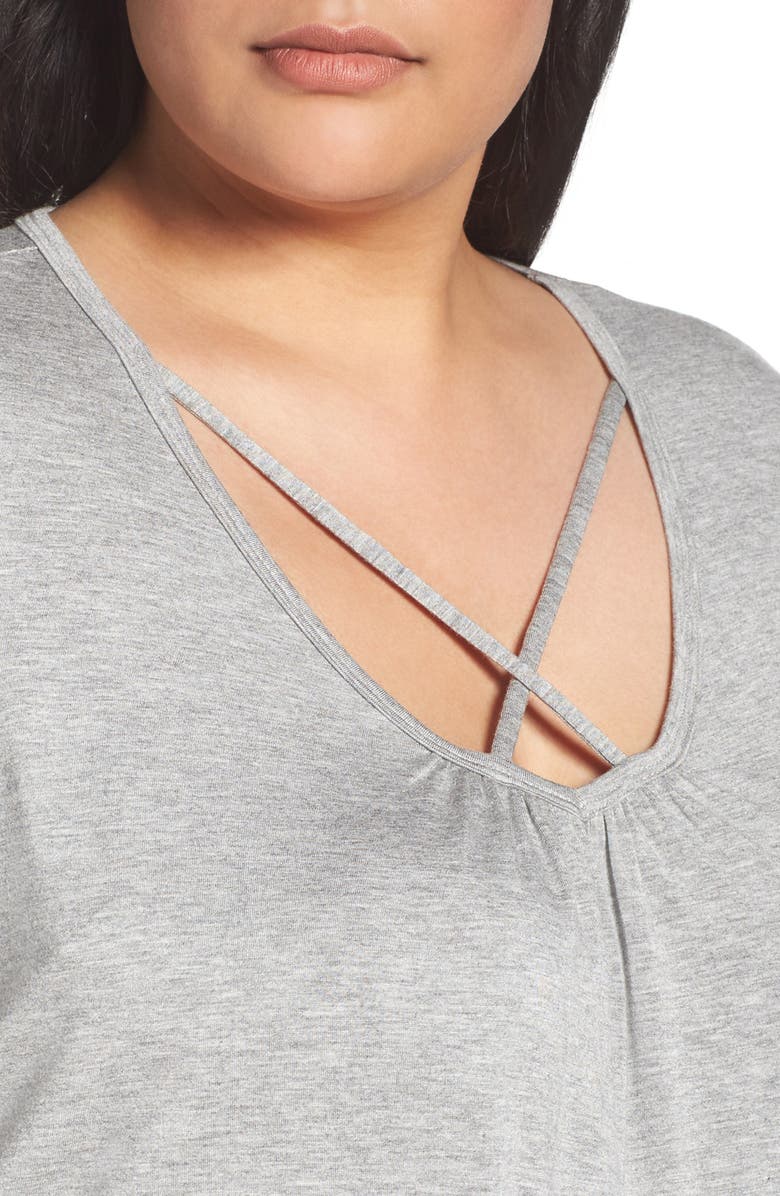 Sejour Crisscross Strap Tee, Alternate, color,