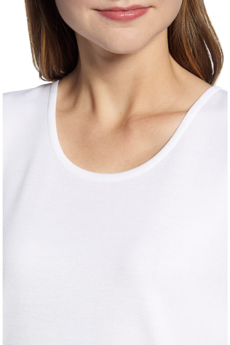 Scoop Neck Sweater Tank, Alternate, color, WHITE