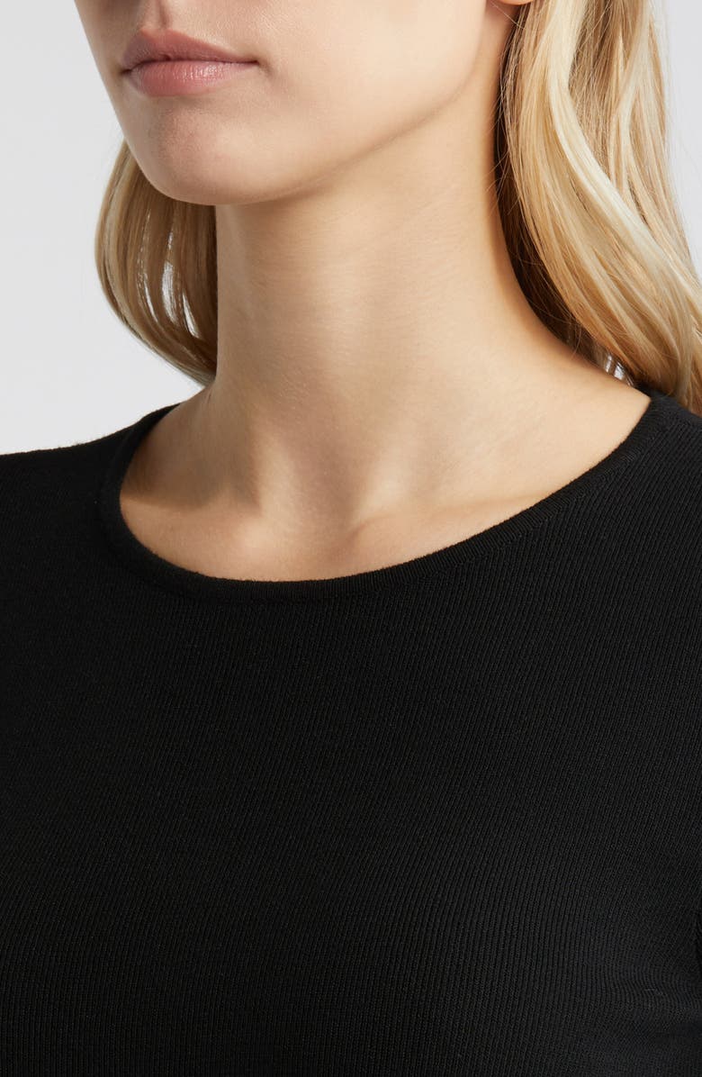 Tahari ASL Short Sleeve Sweater, Alternate, color, 