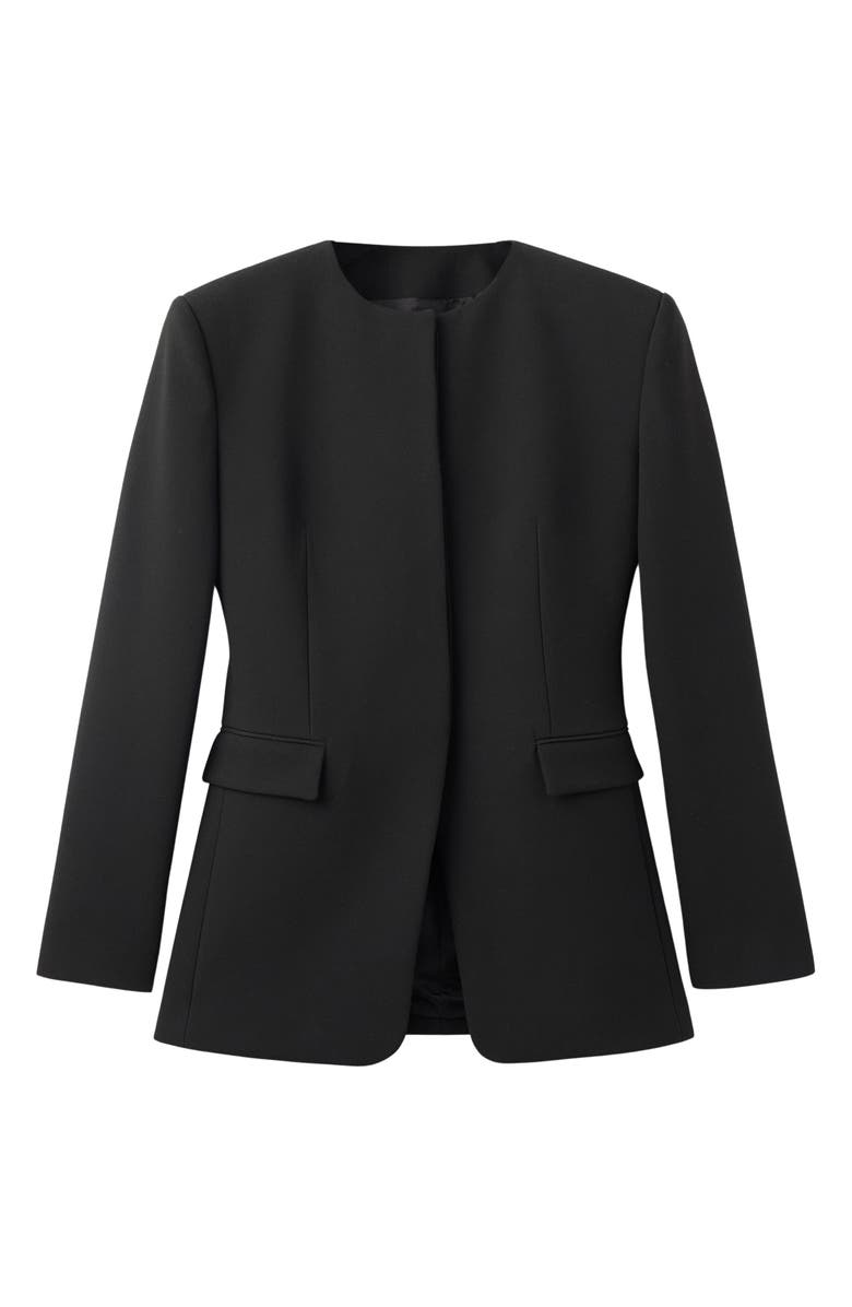 MANGO Selection Fitted Suit Jacket, Alternate, color, Black