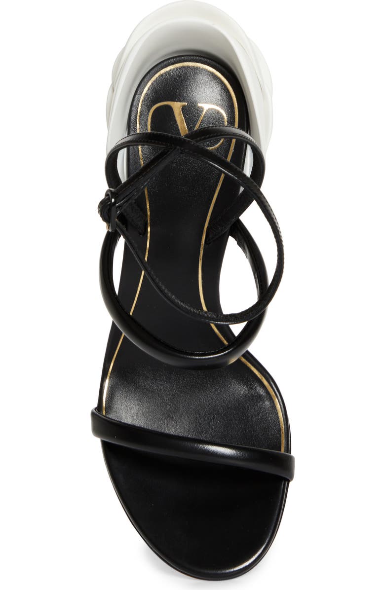 Valentino Garavani Archive Roserouche Ankle Strap Stiletto Sandal, Alternate, color,