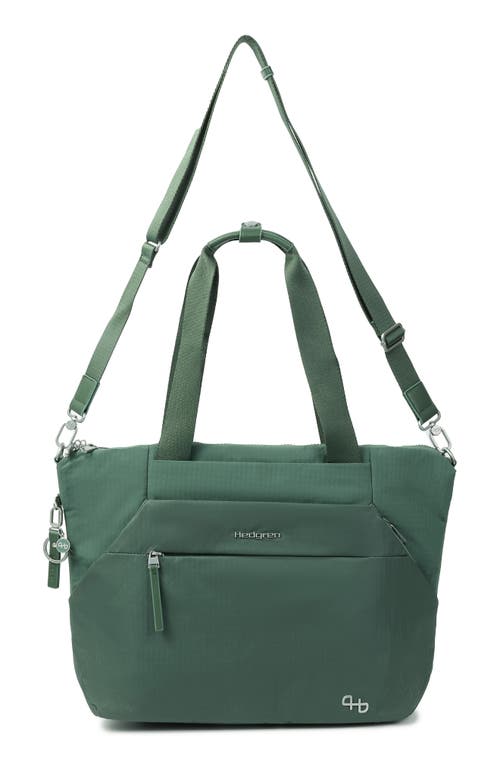 Hedgren Kicho Rfid Laptop Tote In Duck Green