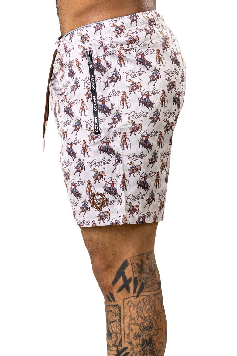 Marthyr Swim Trunks, Alternate, color, BROWN
