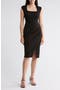 Short Sleeve Midi Fit & Flare Dress
