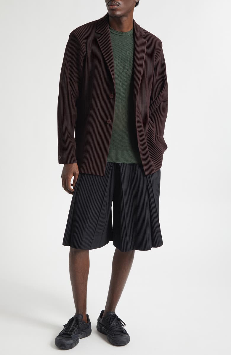 Homme Plissé Issey Miyake Tailored Pleats 2 Sport Coat, Alternate, color, 18-Egg Plant Black