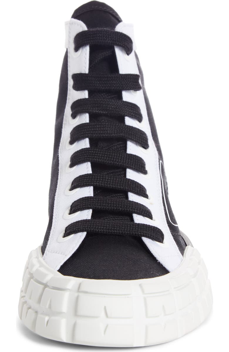 Prada Logo High Top Sneaker, Alternate, color,