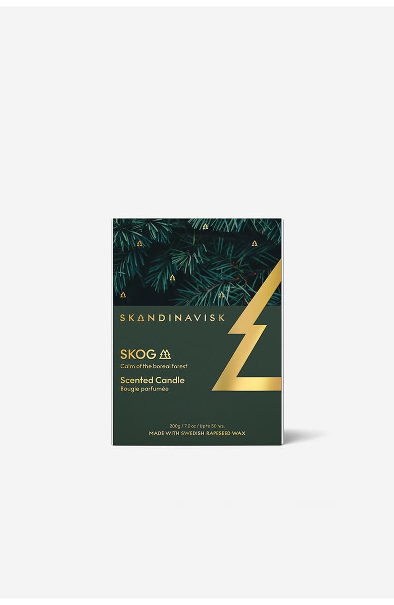 SKANDINAVISK SKOG Special Gold Edition Scented Candle 200g, Alternate, color, Forest Green