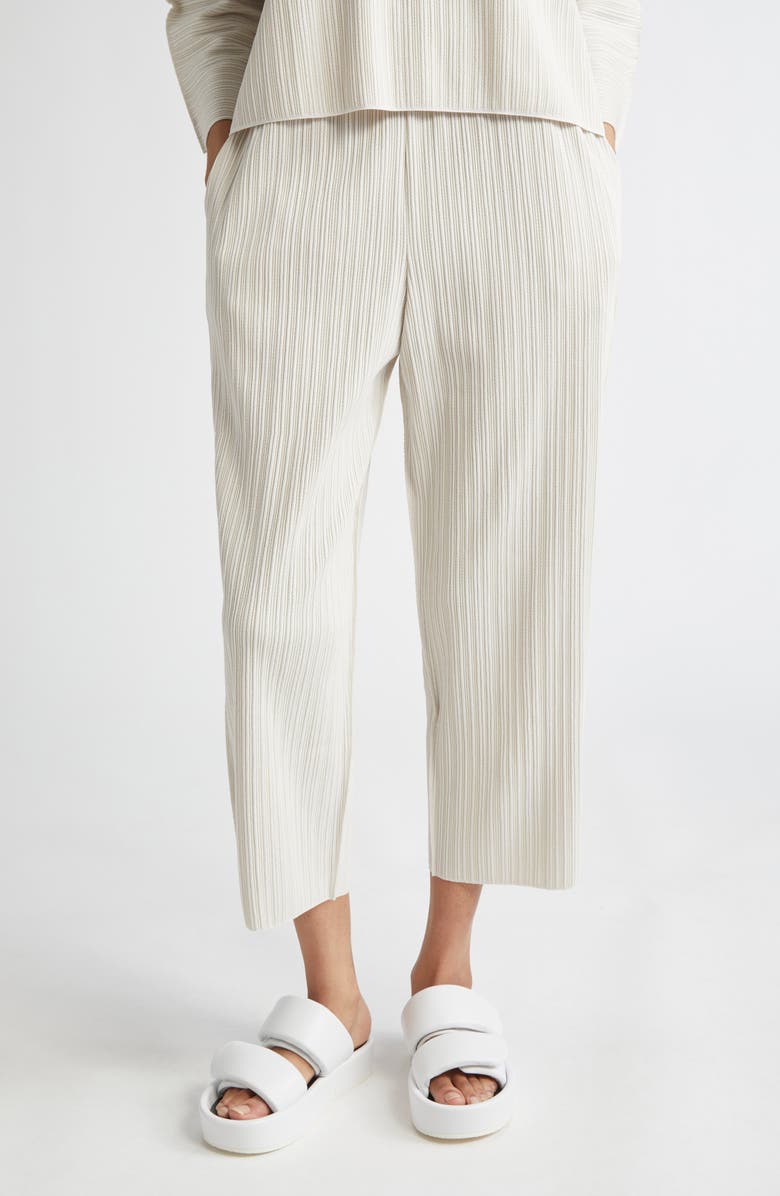 Pleats Please Issey Miyake A-POC Crop Pants, Main, color,