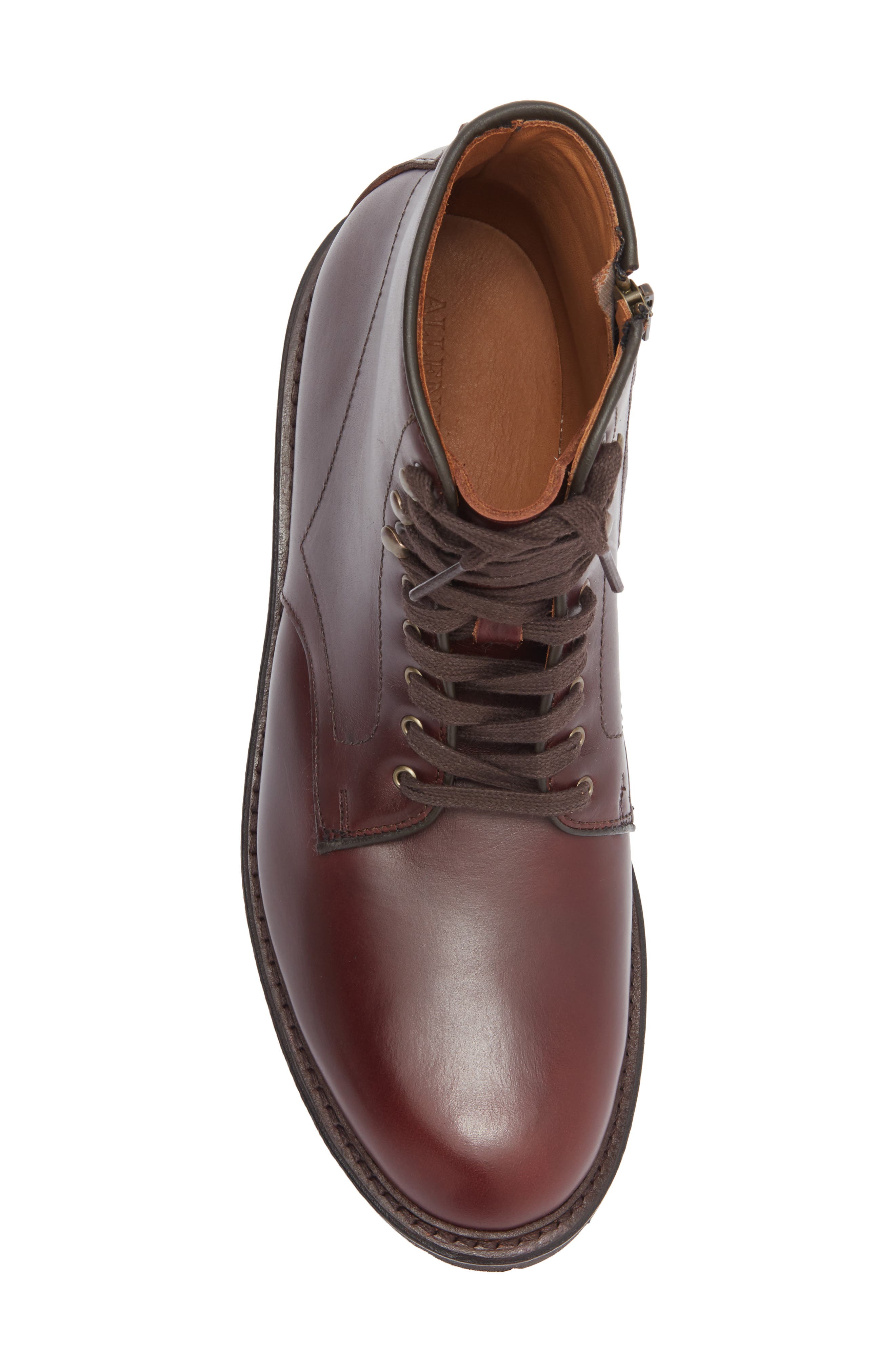 Allen Edmonds Hugo Lug Sole Boot, Alternate, color, Burgundy