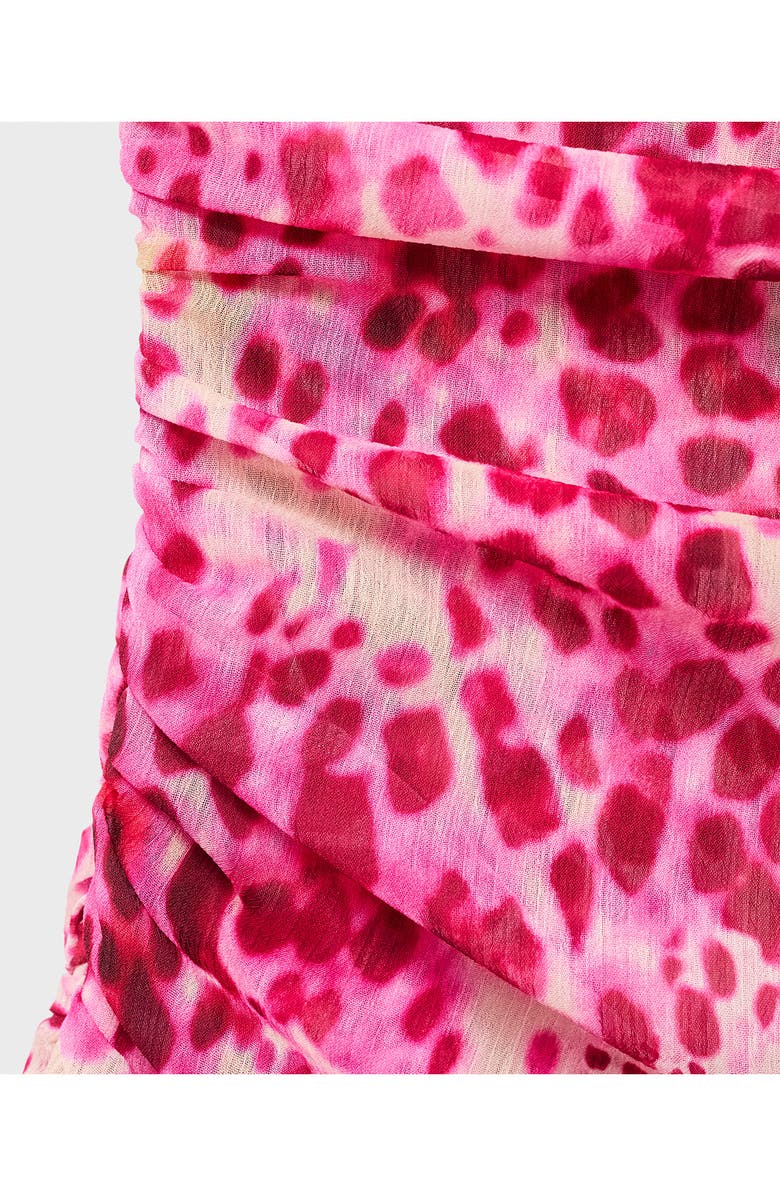 MANGO Corinne One-Shoulder Top, Alternate, color, Fuchsia