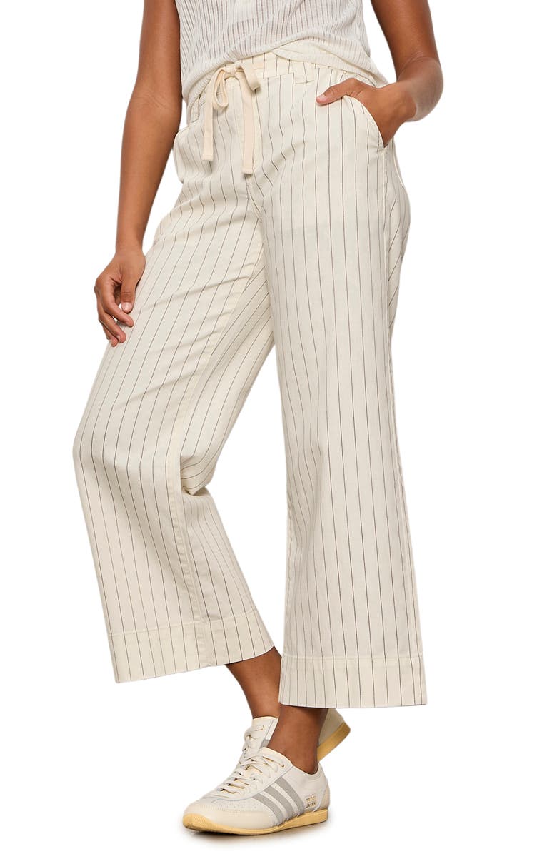 Sanctuary Lily Stripe Ankle Crop Pants, Alternate, color, Setting Sun Stripe