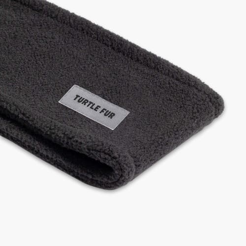 Turtle Fur Double-layer Fleece Headband In Black