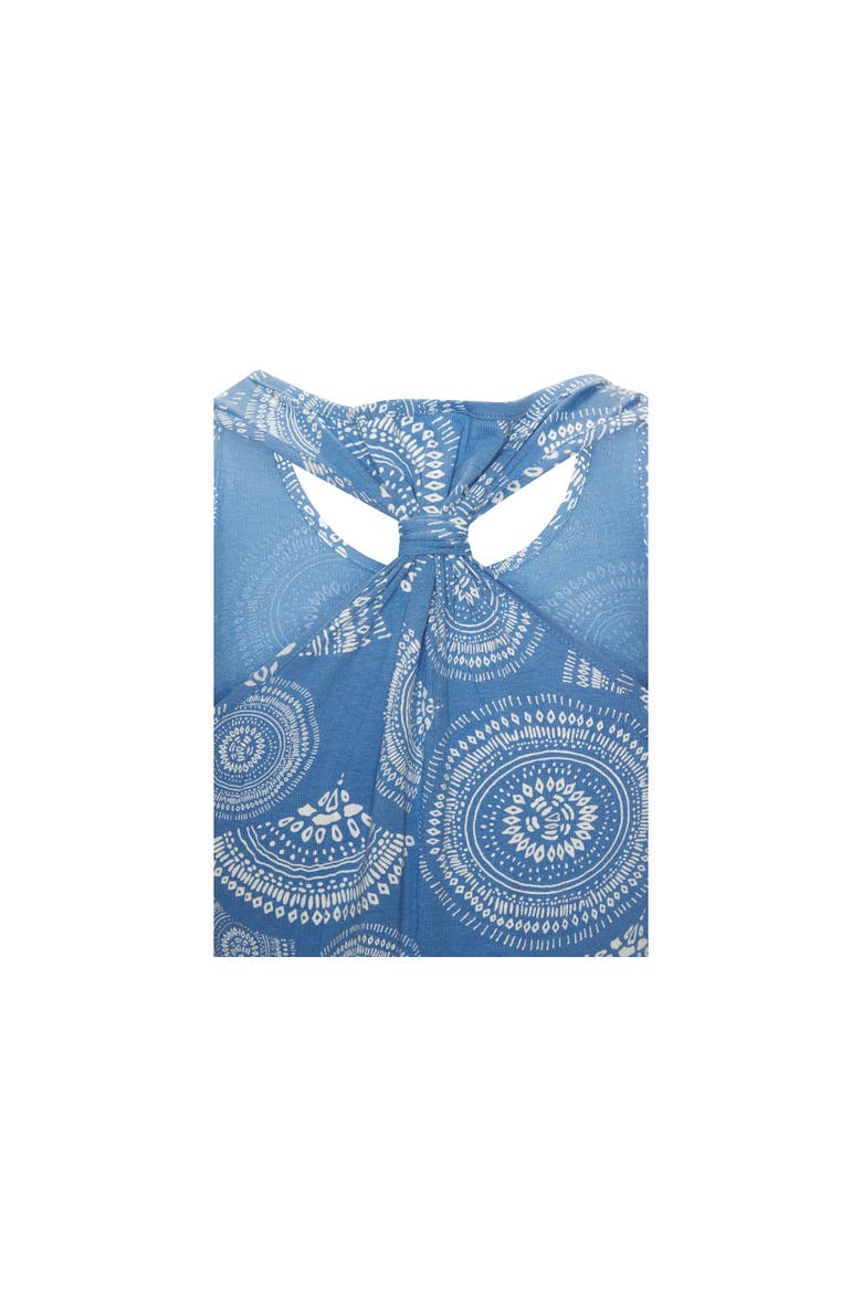 Women's Racerback Print Dress, Alternate, color, Blue & White