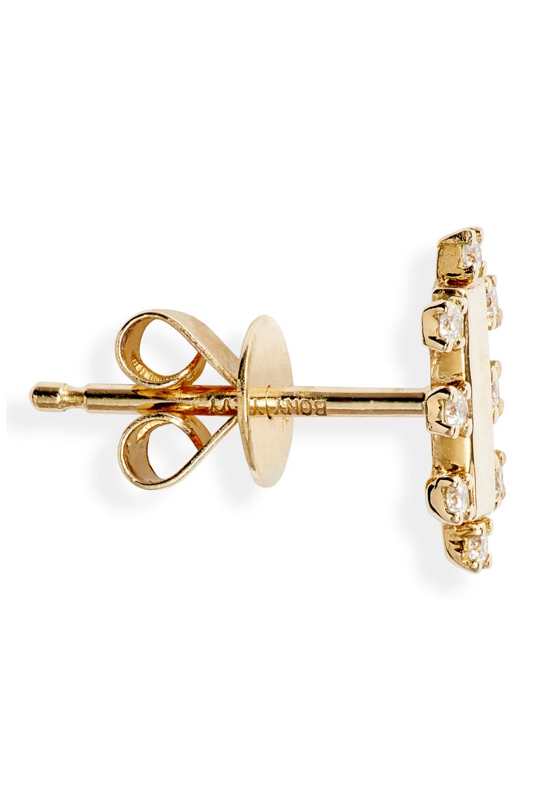 Kiera Scattered Diamond Stud Earrings (Nordstrom Exclusive), Alternate, color, YELLOW GOLD/ DIAMOND