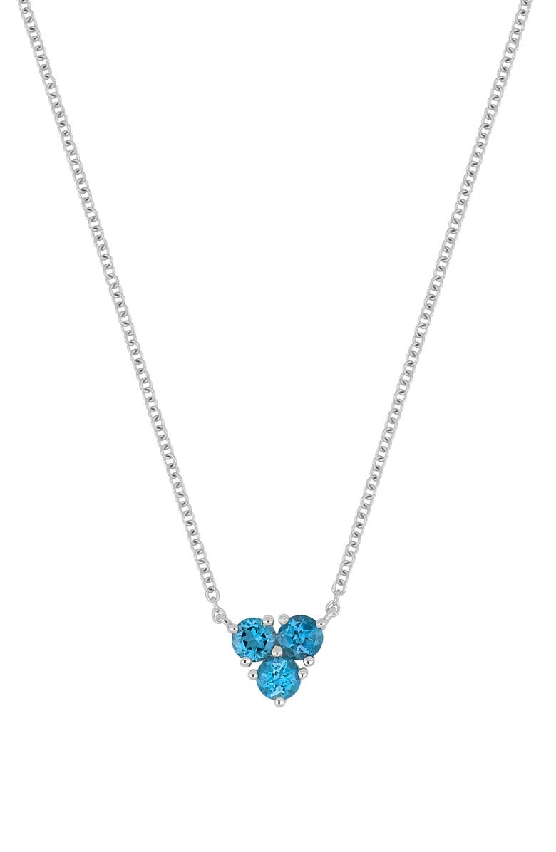 Bony Levy 14K Gold Pendant Necklace, Main, color, 14K Wg London Blue Topaz