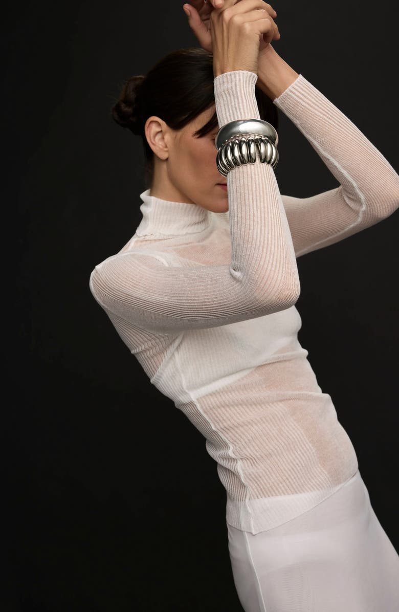 st. Moran Baroque Stretch Bracelet, Alternate, color, Silver