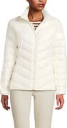 Lands' End Wanderweight Ultralight Packable Chevron Quilted Down Jacket