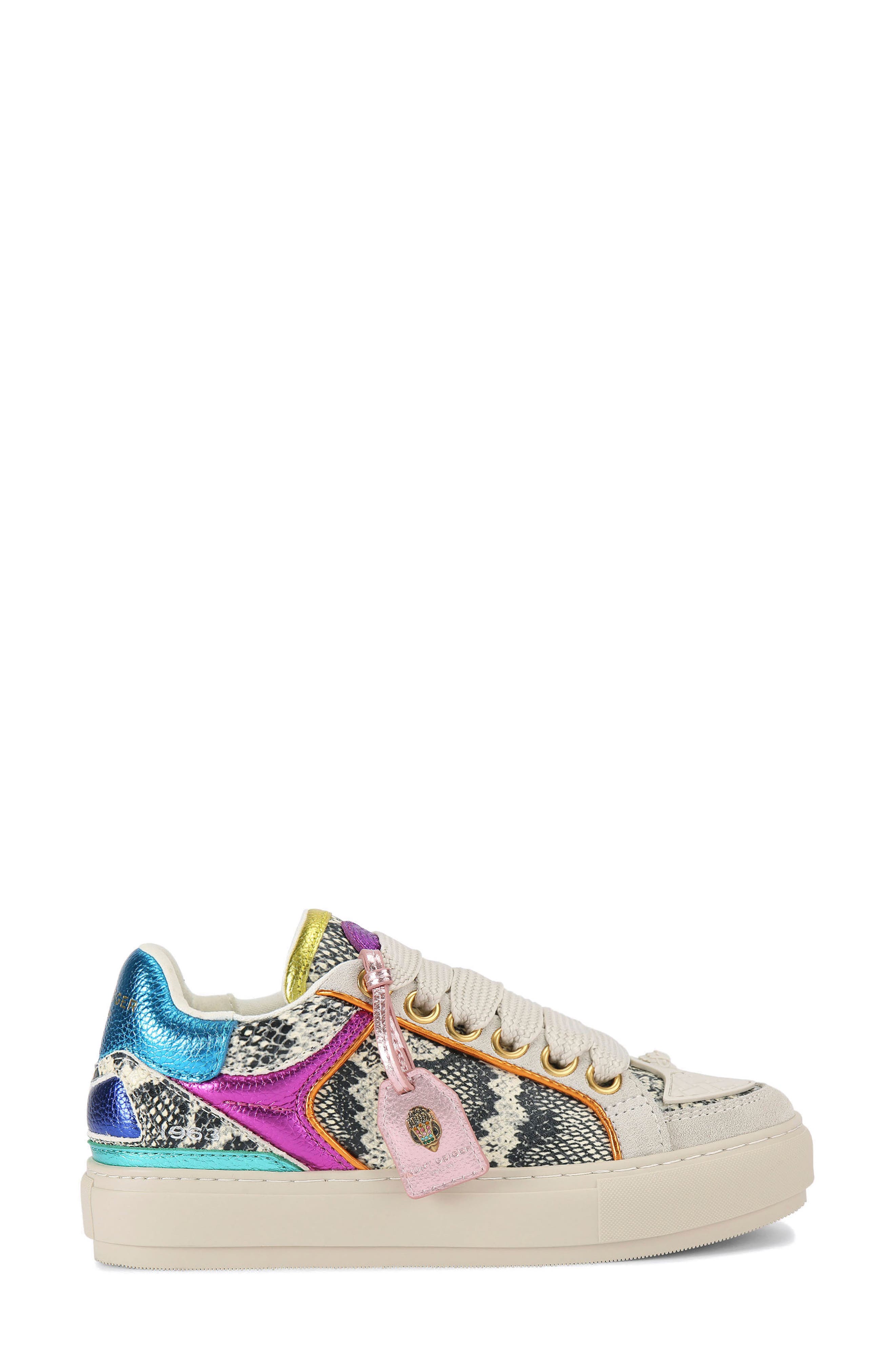 Southbank Tag Platform Sneaker, Main, color, IVORY MULTI