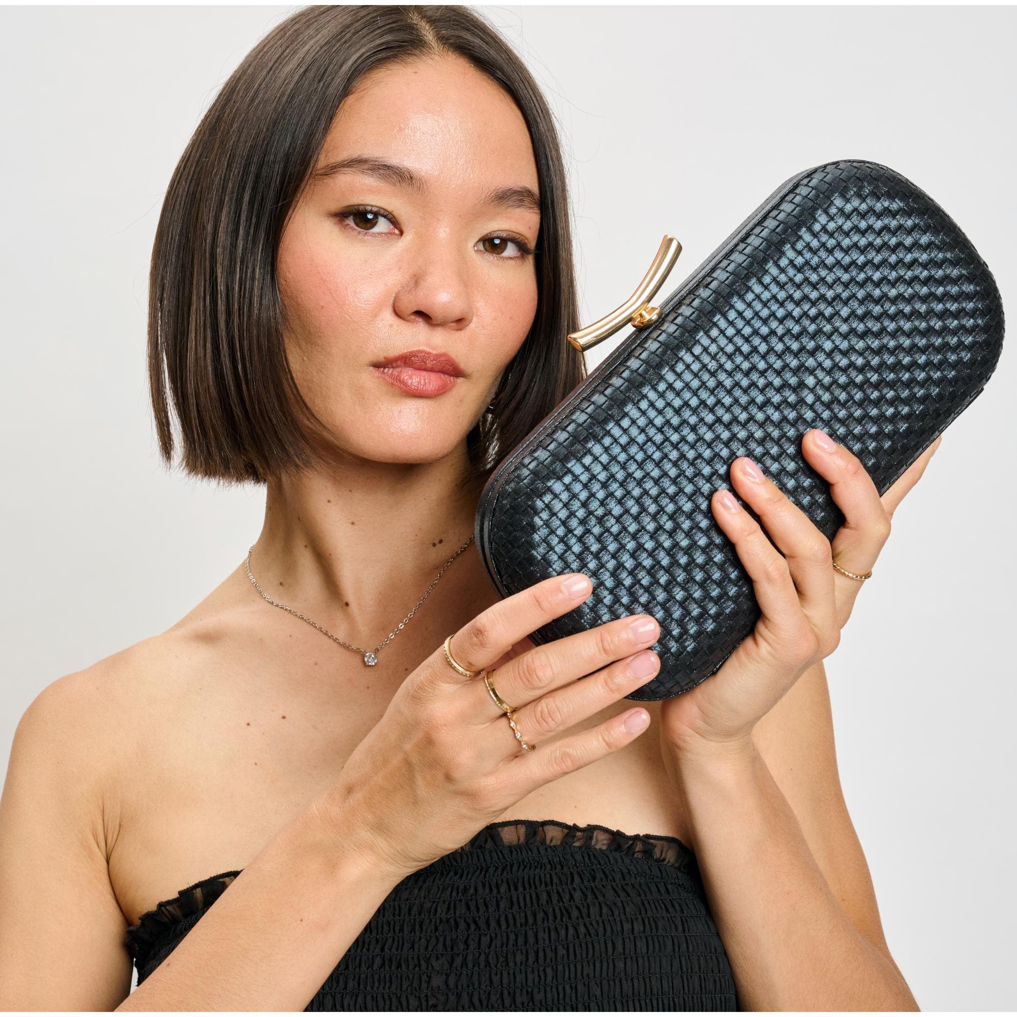 MODA LUXE Victoria Evening Bag, Alternate, color, Black