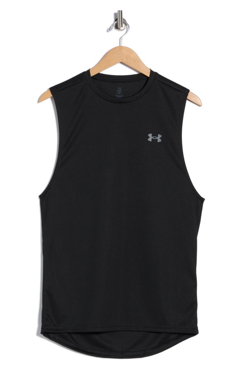 Under Armour Velocity Muscle Tank, Alternate, color, Black