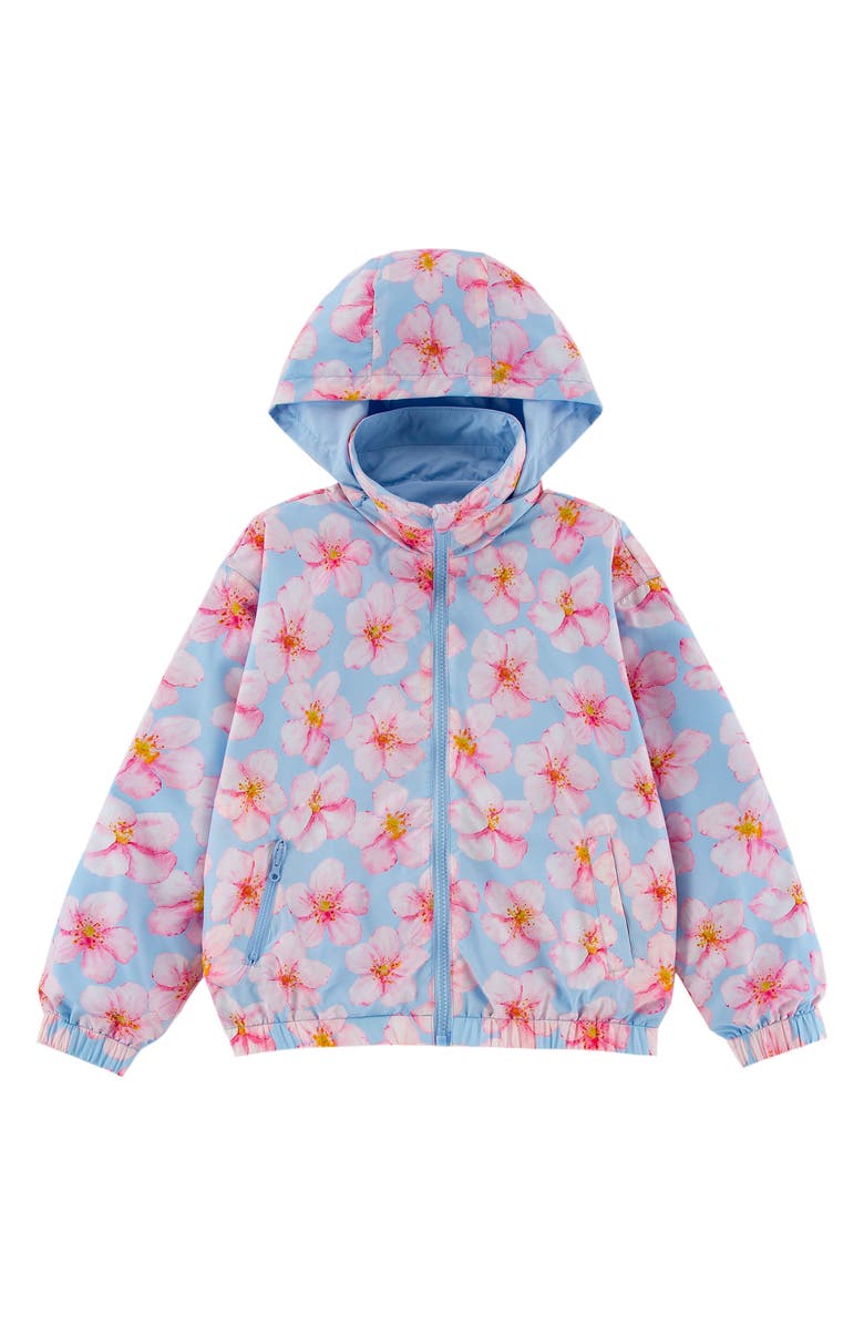 CALONIE Kids' Max Rain Water Repellent Reversible Windbreaker, Main, color, Blue