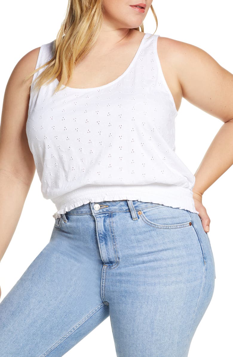 BP. Eyelet Tank Top, Main, color, 