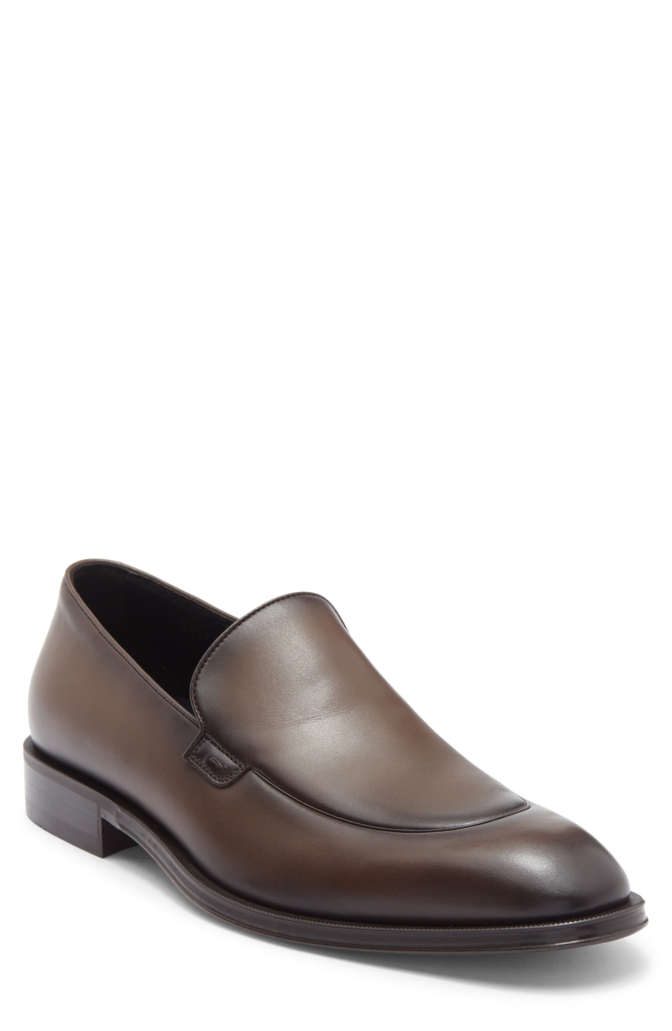 BOSS Derrek Loafer, Main, color, Dark Brown