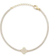CHLOE AND MADISON Cubic Zirconia Clover Bracelet