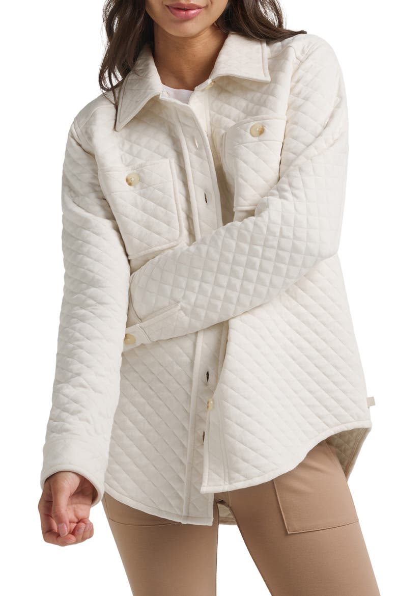 Cressida Quilt Jacquard Jacket, Main, color, EGGNOG