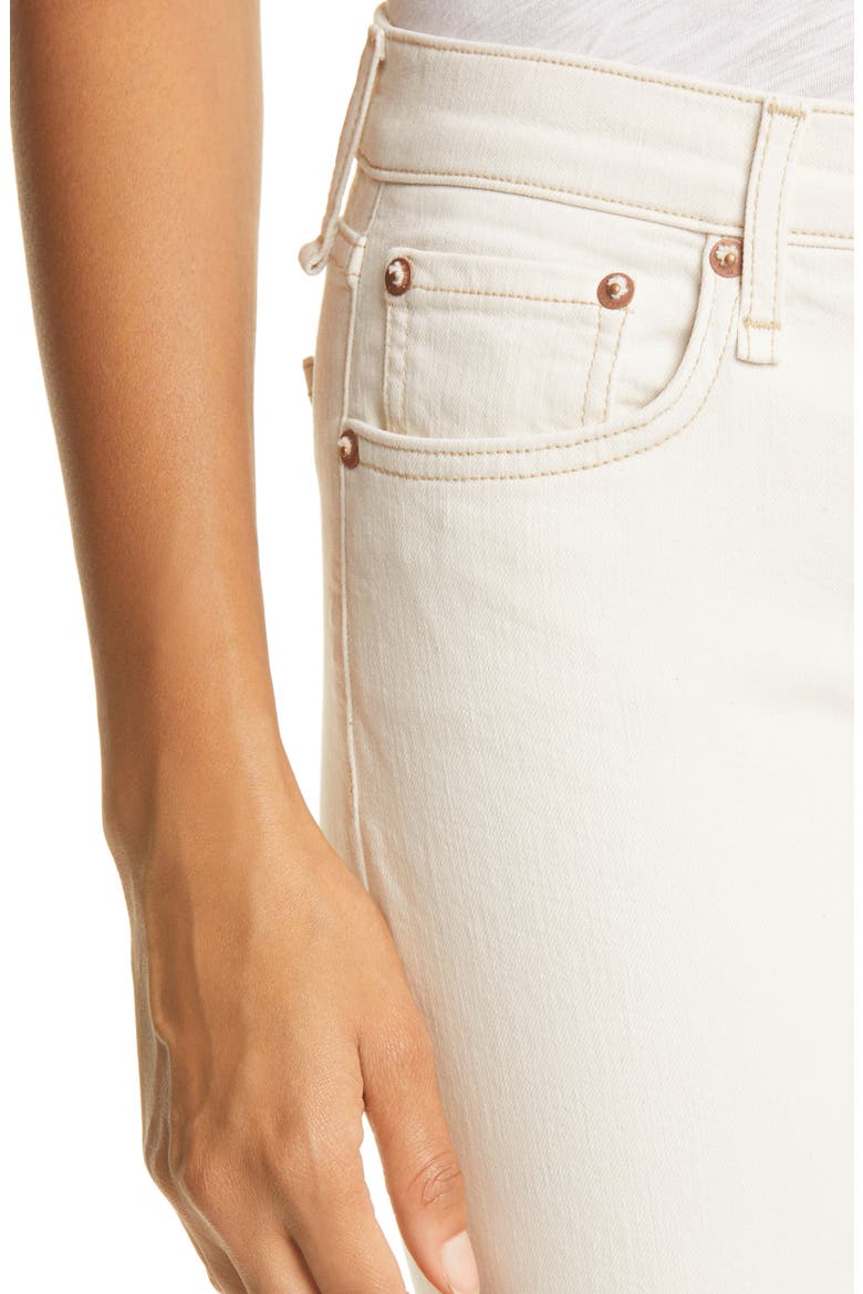 Cate Mid Rise Ankle Skinny Jeans, Alternate, color, ECRU