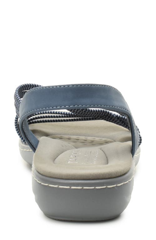 Taryn Rose Elastic Slingback Sandal In Blue