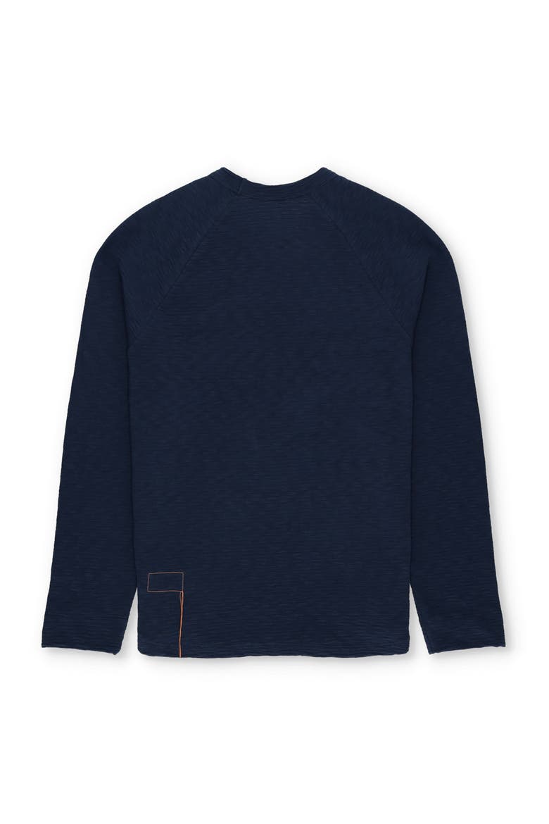 Indiana Cotton Long Sleeve T-Shirt, Alternate, color, NAVY BLUE