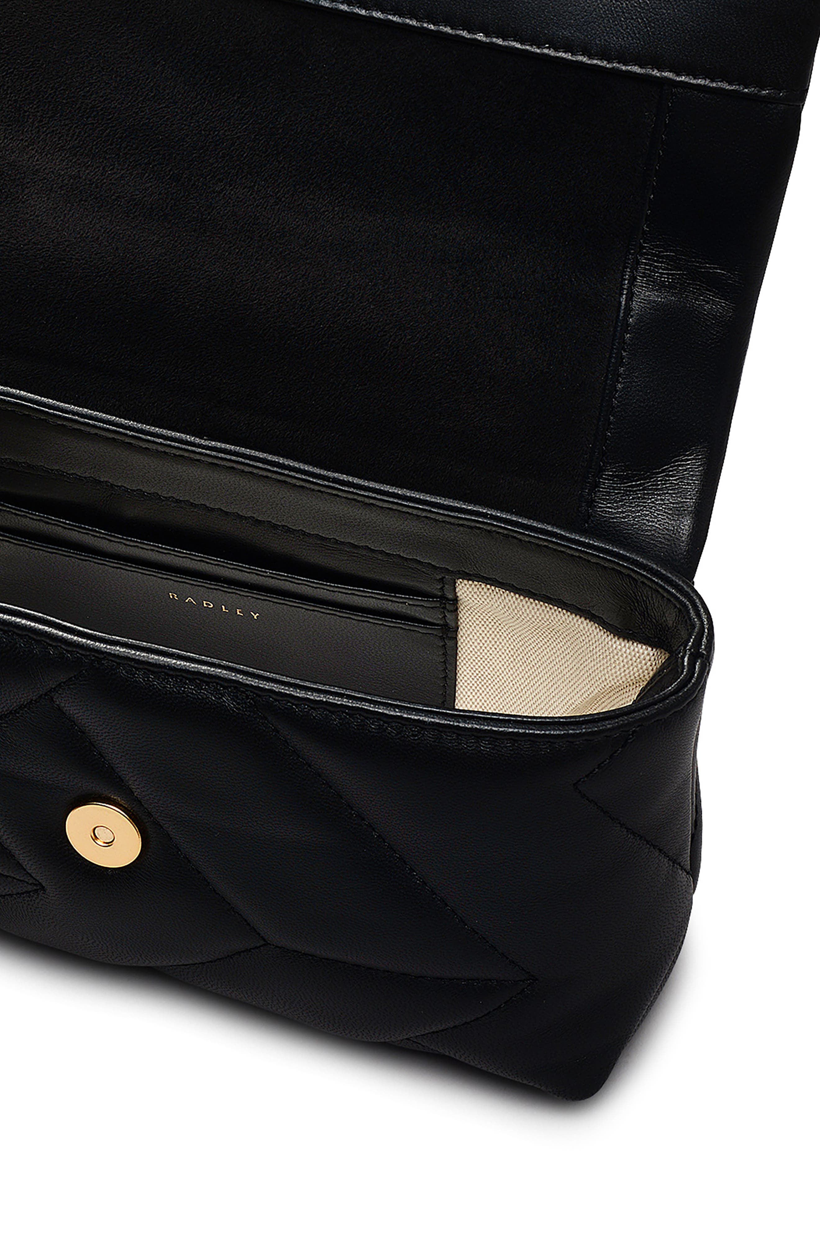 Radley Mill Bay Quilted Crossbody Bag, Alternate, color, Black