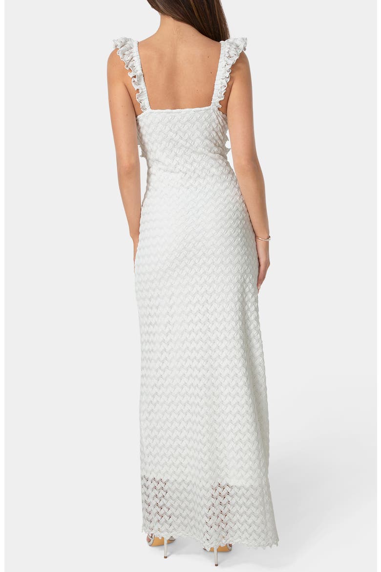 Lace Keyhole Maxi Dress, Alternate, color, WHITE