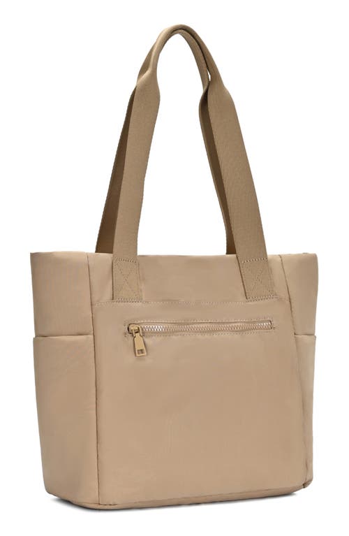 Sasha + Sofi Large Pocket Tote Bag In Beige