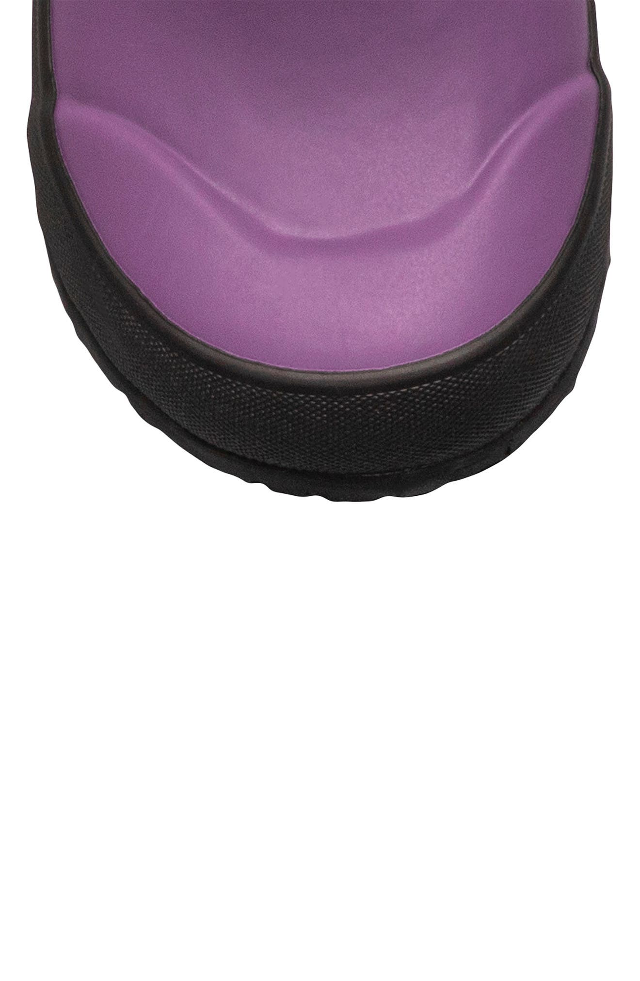 Plush Insulated Waterproof Rain Boot, Alternate, color, PURPLE