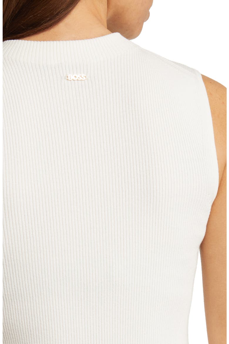 Feskies Funnel Neck Sleeveless Rib Sweater, Alternate, color, OPEN WHT
