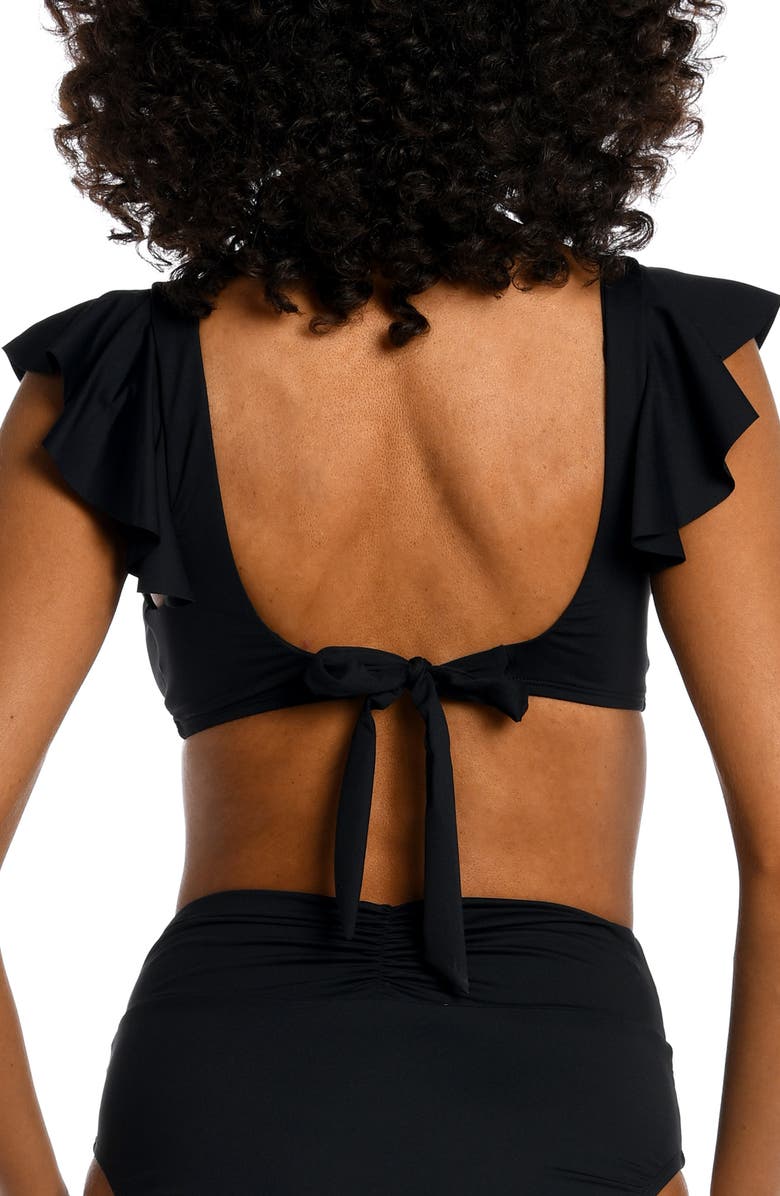 La Blanca Ruffle Bikini Top, Alternate, color, 