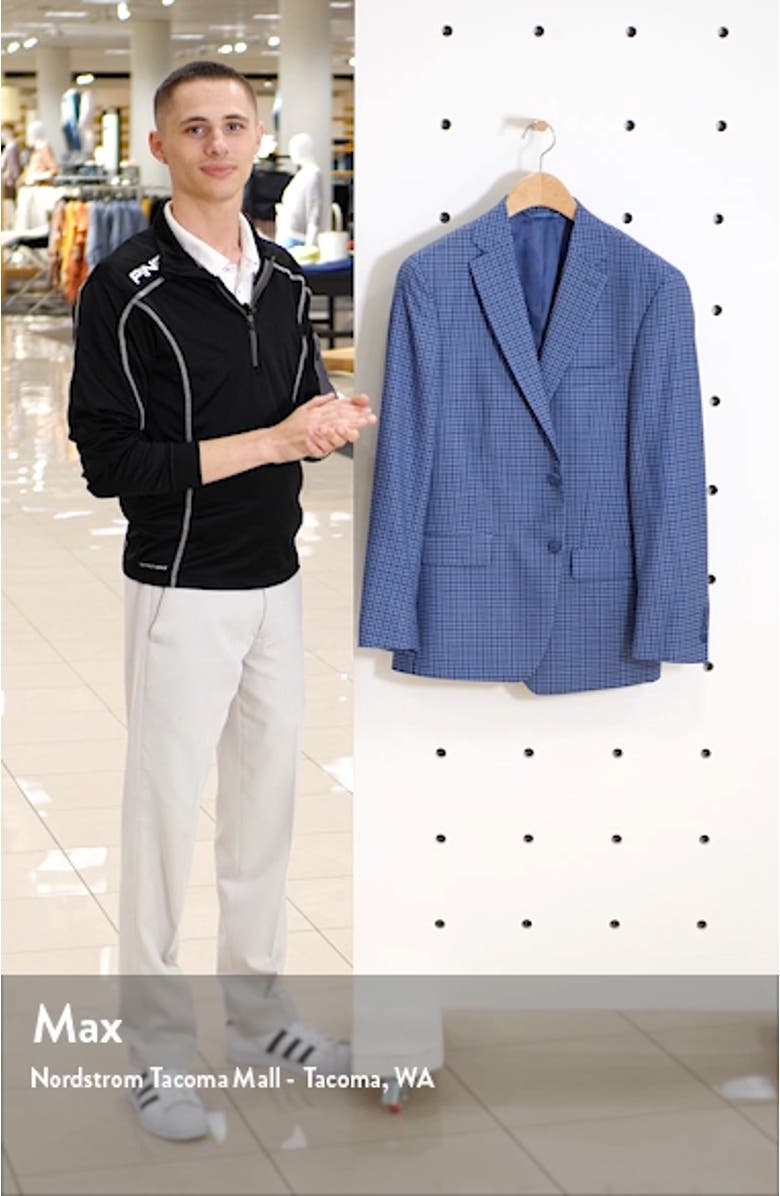Classic Fit Check Wool Sport Coat, sales video thumbnail