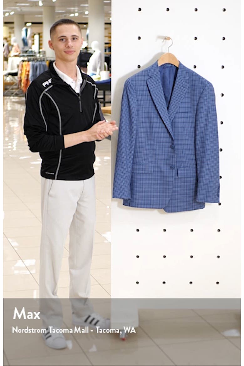 Classic Fit Check Wool Sport Coat video