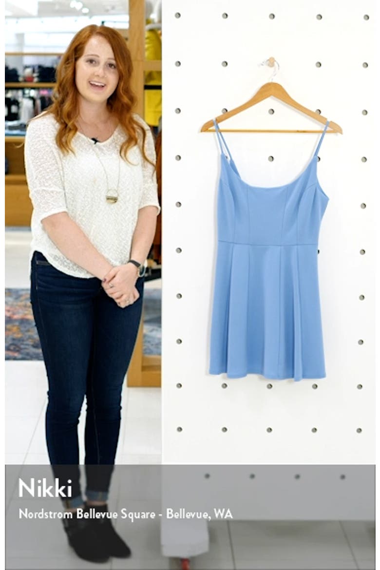 Scoop Back Sleeveless Skater Dress video