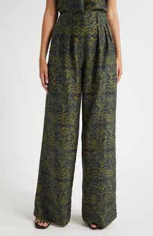 Ulla Johnson Charlie Print Wide Leg Pants