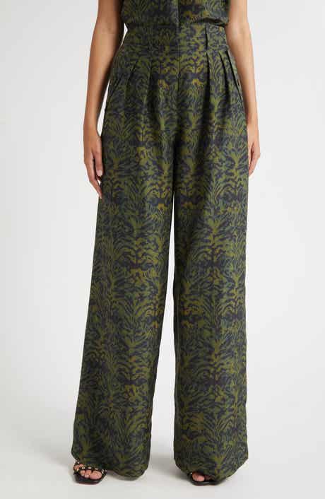 Ulla Johnson Charlie Print Wide Leg Pants