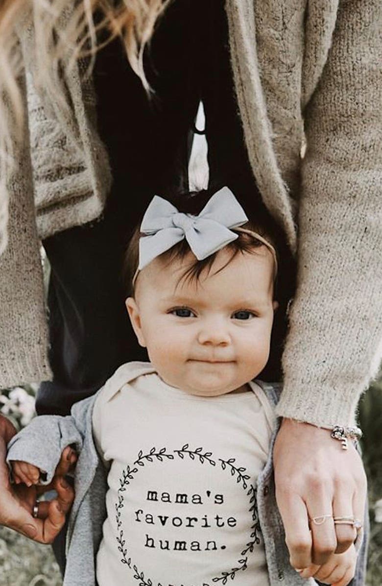 Tenth & Pine Mama's Favorite Human Organic Cotton Bodysuit, Alternate, color, 