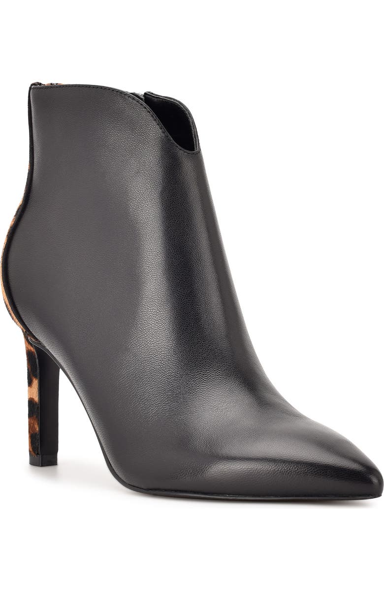 Nine West Mikale Pointed Toe Faux Calf Hair Boot, Main, color,