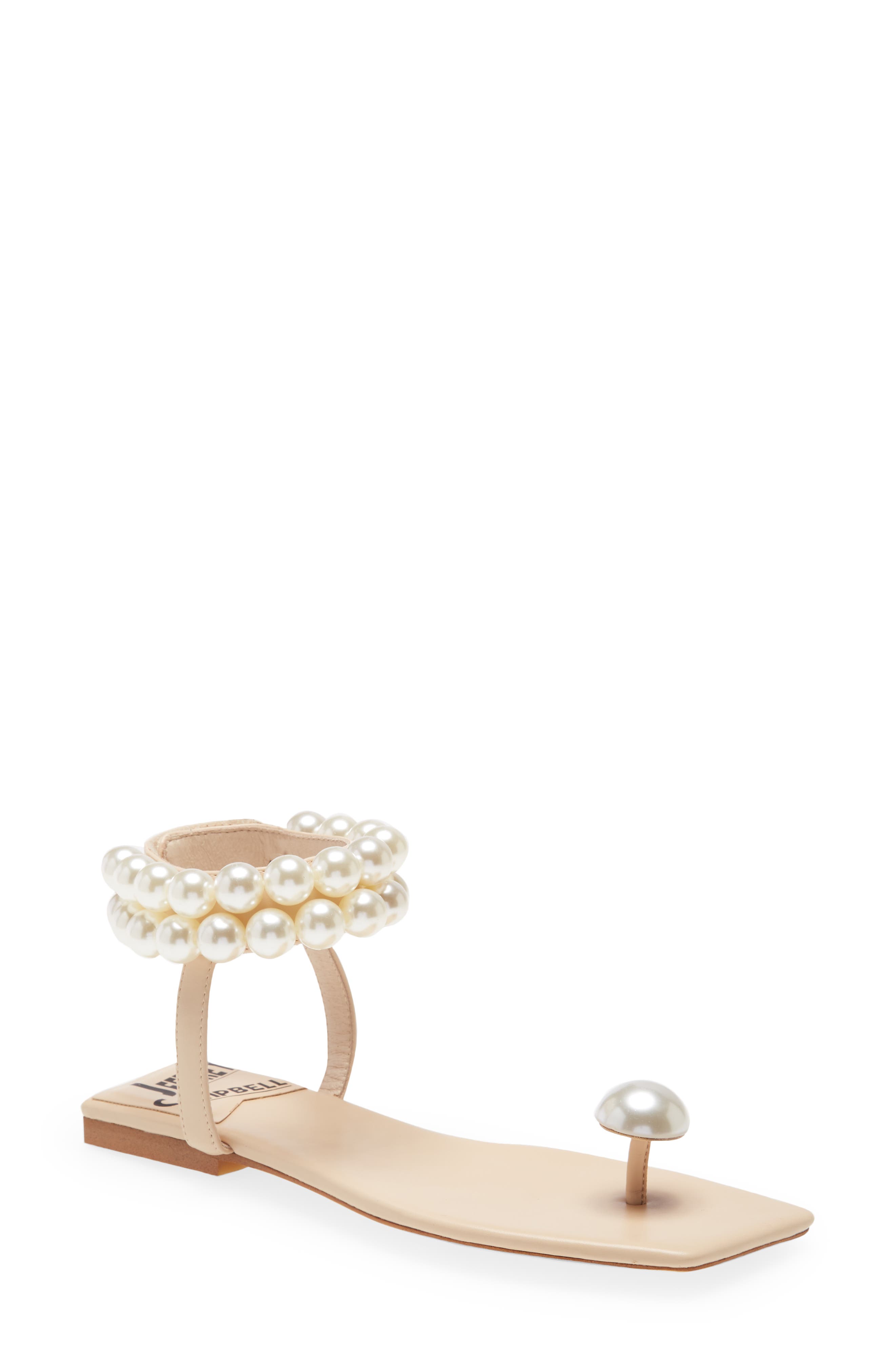 Chateau Embellished Ankle Strap Sandal, Main, color, NATURAL