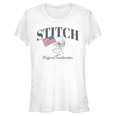 Junior's Original American Troublemaker Short Sleeve Graphic T-Shirt